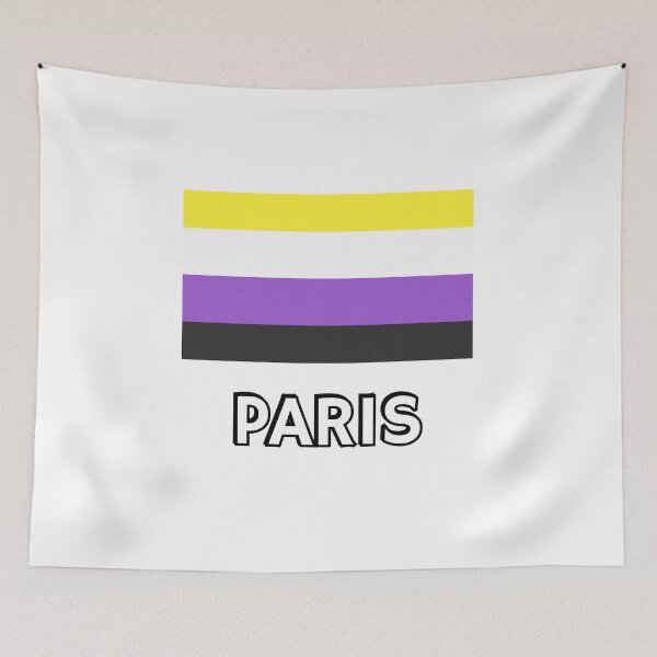 Item preview, Non Binary Pride Flag Paris designed and sold by Inspirationmotivation.