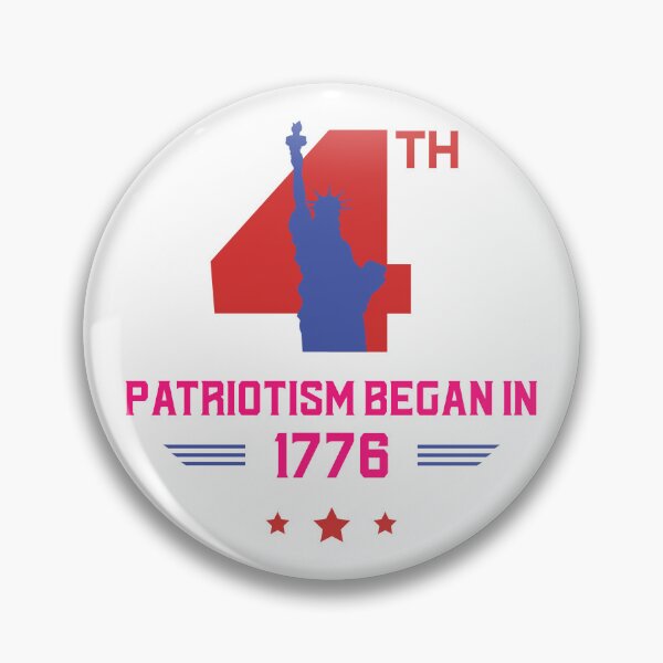 Item preview, Patriotism Began in 1776 designed and sold by PrintPopTees.