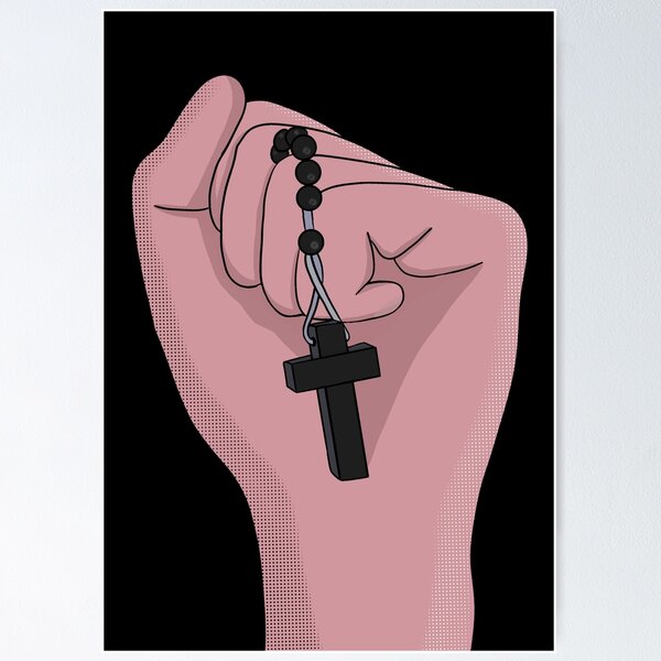 Aperçu de l'œuvre Prière avec un chapelet Foi à l'église soyez religieux créée et vendue par shopdiego.