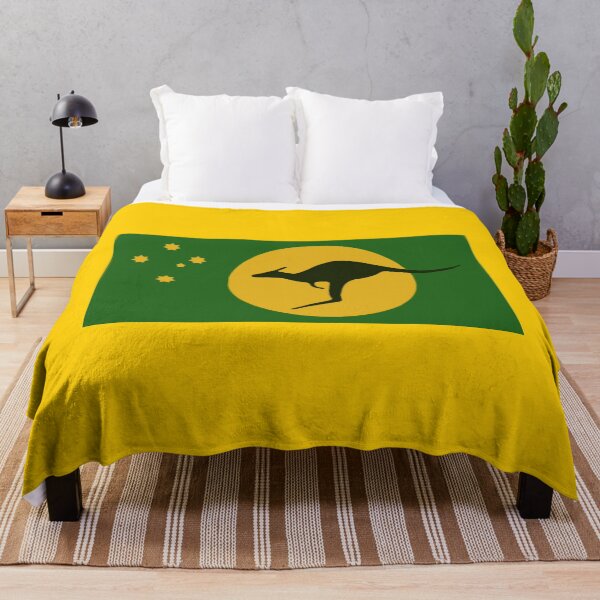 Item preview, Kangaroo Sun Flag. Indi Version with golden crux designed and sold by Kangaroo Sun.