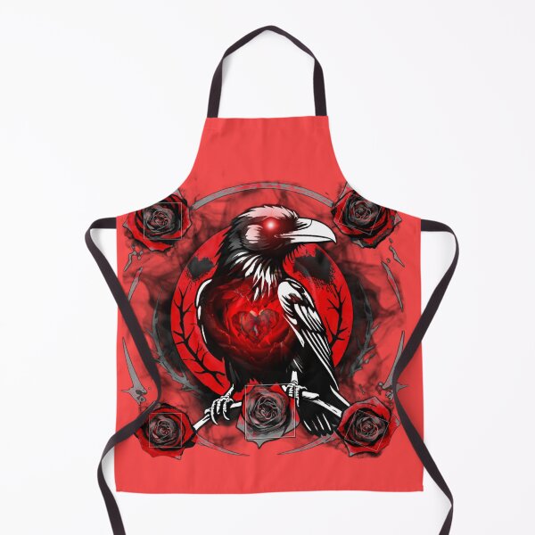 Item preview, Raven of Roses | Gothic Red & Black Floral Crow Graphic designed and sold by DopeStick.
