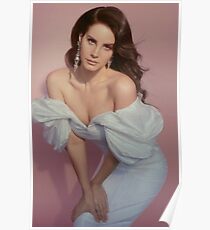 lana del rey - pink background Poster