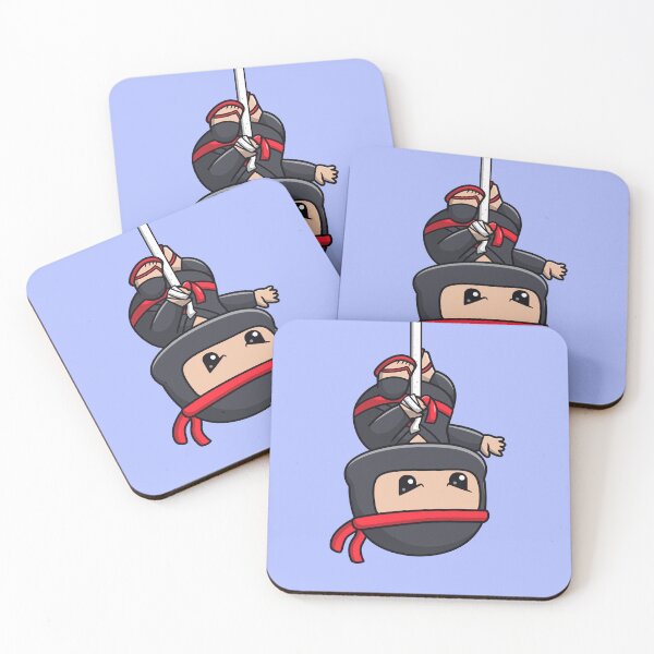 Item preview, Cute Ninja Fighter Hanging from a Rope Cartoon Vector Icon - Adorable People and Holiday Illustration designed and sold by hjian8219.