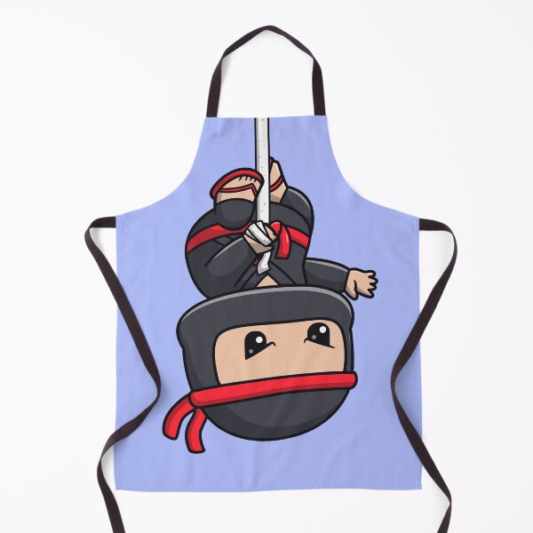 Item preview, Cute Ninja Fighter Hanging from a Rope Cartoon Vector Icon - Adorable People and Holiday Illustration designed and sold by hjian8219.