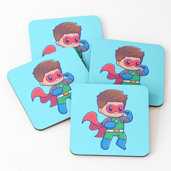 Item preview, Cute Muscular Superhero Cartoon Vector Icon - Adorable People and Holiday Illustration designed and sold by hjian8219.