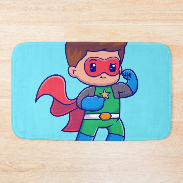 Item preview, Cute Muscular Superhero Cartoon Vector Icon - Adorable People and Holiday Illustration designed and sold by hjian8219.