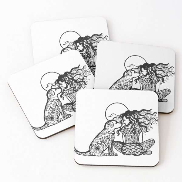 Item preview, Woman and dog designed and sold by bagiolita.