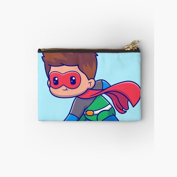 Item preview, Cute Superhero Landing Cartoon Vector Icon - Adorable People and Holiday Illustration designed and sold by hjian8219.
