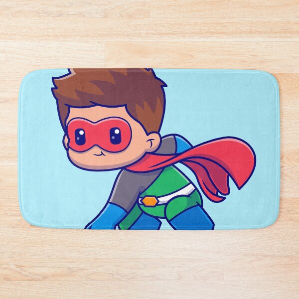 Item preview, Cute Superhero Landing Cartoon Vector Icon - Adorable People and Holiday Illustration designed and sold by hjian8219.