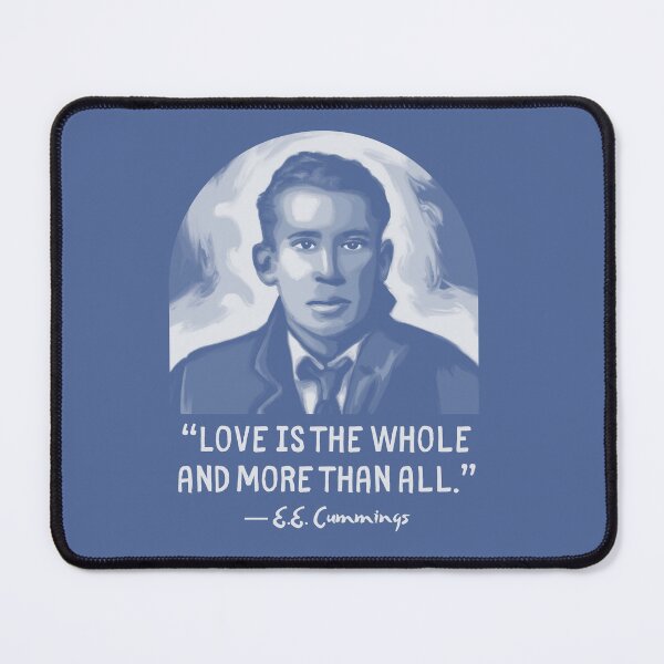 Item preview, E. E. Cummings Portrait and Quote designed and sold by Unhinged Heather.