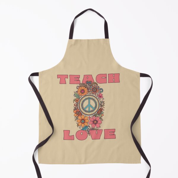 Item preview, Teach peace retro vintage hippie bohemian design positive quotes designed and sold by La Loca.