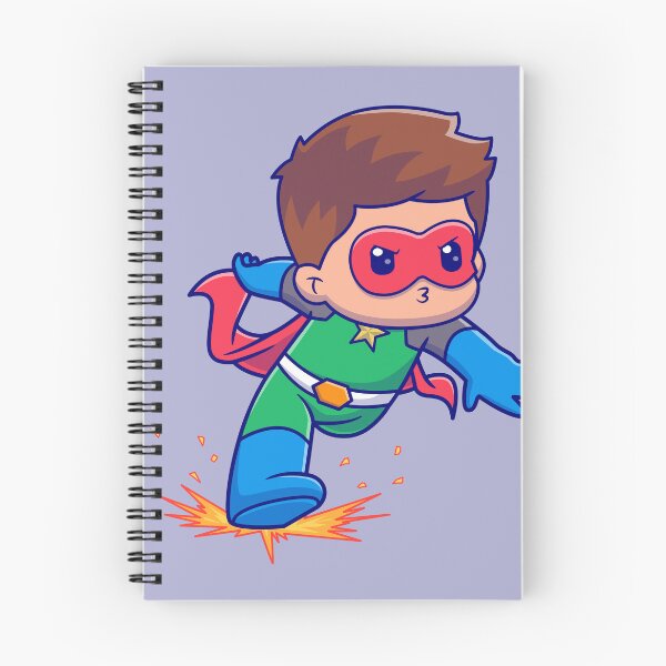 Item preview, Cute Superhero Running with Lightning Cartoon Vector Icon - Adorable People and Holiday Illustration designed and sold by hjian8219.
