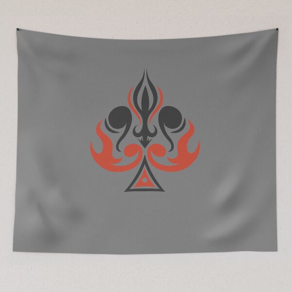 Item preview, Spades symbol, tribal art, playing cards designed and sold by Numbers-Art.