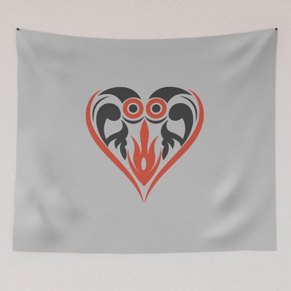 Item preview, hearts symbol, tribal art, playing cards designed and sold by Numbers-Art.