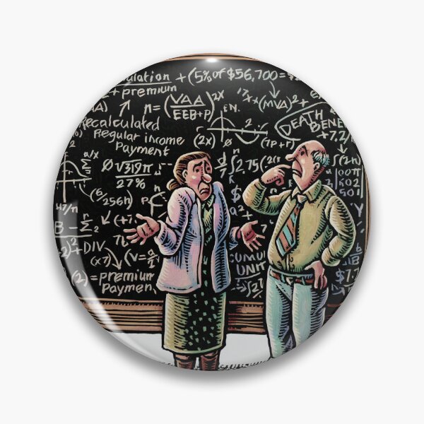 Item preview, Blackboard of confusing math and three baffled adults designed and sold by LisaHaney.
