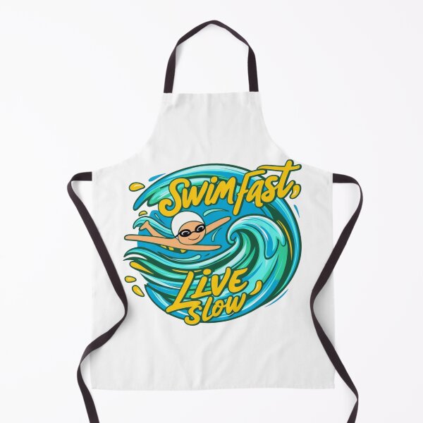 Item preview, Swim Fast Live Slow - Funny Swimming Quote for Swimmers designed and sold by Moh-nd-Eg.