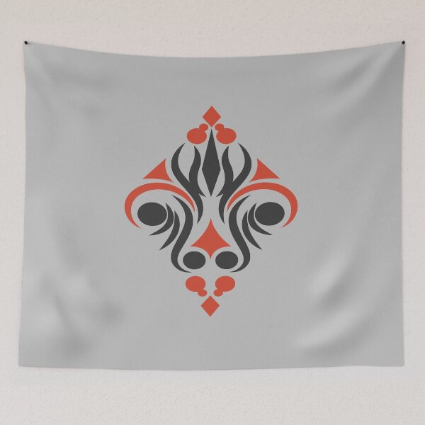 Item preview, diamonds symbol, tribal art, playing cards designed and sold by Numbers-Art.