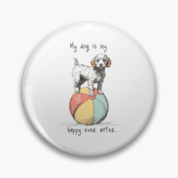 Aperçu de l'œuvre Chiot flaque d'eau avec une phrase d'amour créée et vendue par Sealsshop.