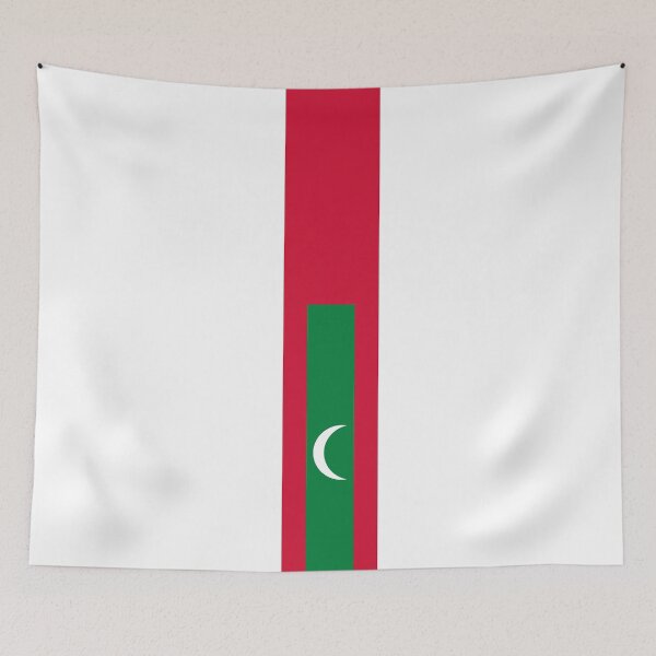 Item preview, Maldives Flag designed and sold by Candie-Shop.