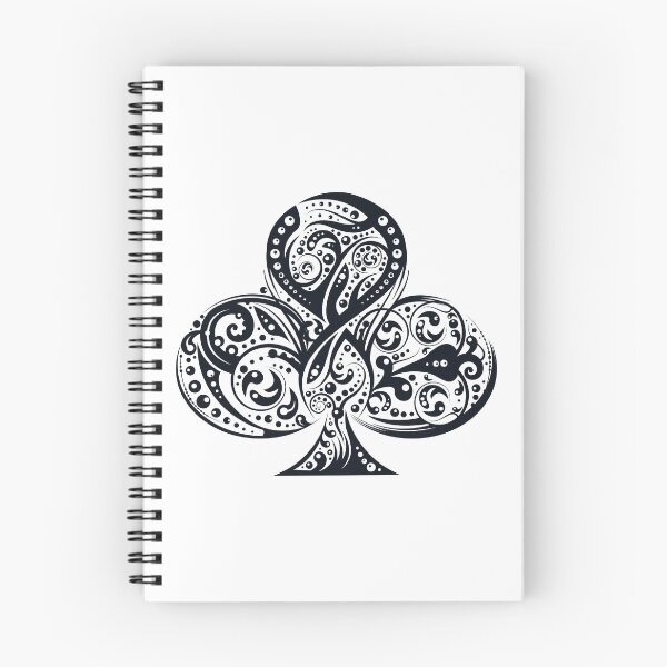 Item preview, clubs symbol, tribal art, playing cards 2 designed and sold by Numbers-Art.