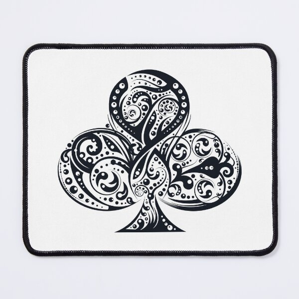 Item preview, clubs symbol, tribal art, playing cards 2 designed and sold by Numbers-Art.