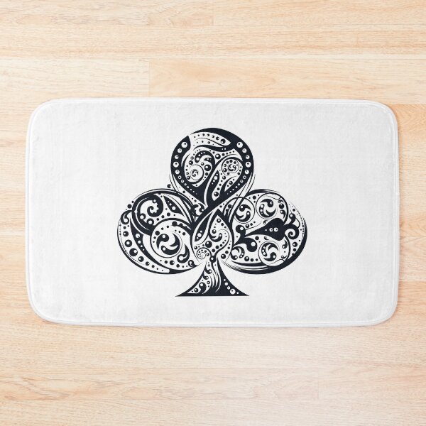 Item preview, clubs symbol, tribal art, playing cards 2 designed and sold by Numbers-Art.