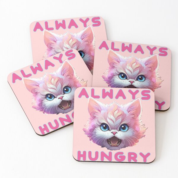 Item preview, ALWAYS HUNGRY FUNNY KITTY CAT LOVERS DESIGN designed and sold by La Loca.