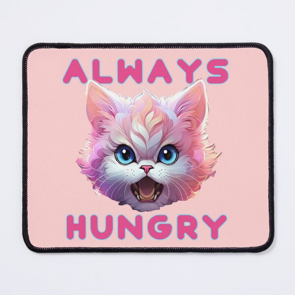 Item preview, ALWAYS HUNGRY FUNNY KITTY CAT LOVERS DESIGN designed and sold by La Loca.