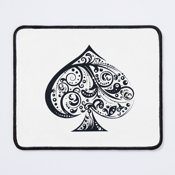 Item preview, Spades symbol, tribal art, playing cards 2 designed and sold by Numbers-Art.