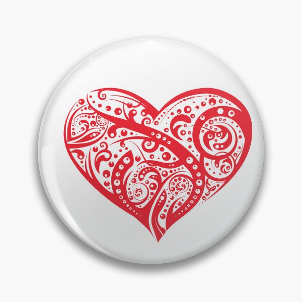 Item preview, hearts symbol, tribal art, playing cards 2 designed and sold by Numbers-Art.