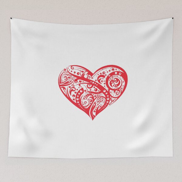 Item preview, hearts symbol, tribal art, playing cards 2 designed and sold by Numbers-Art.
