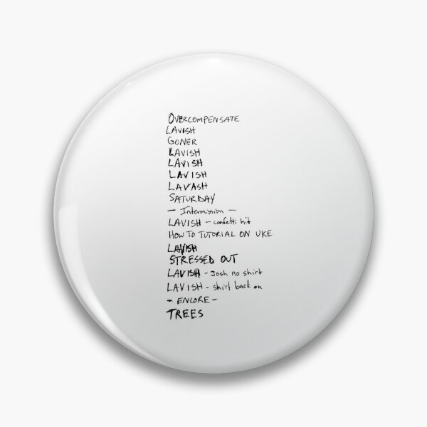 Item preview, Lavish Clancy Setlist Tyler Joseph Tweet designed and sold by adefere.