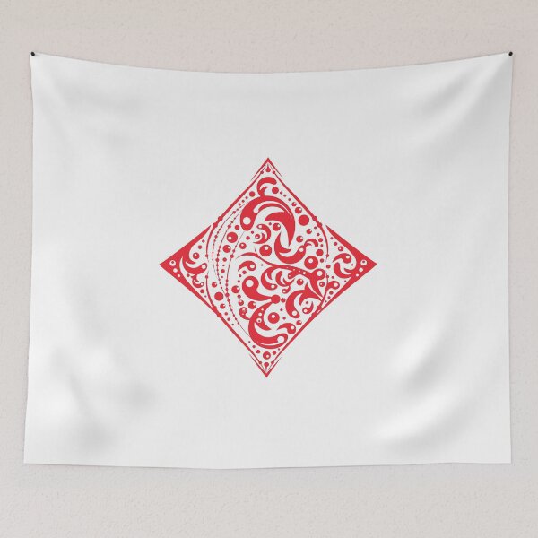 Item preview, diamonds symbol, tribal art, playing cards 2 designed and sold by Numbers-Art.