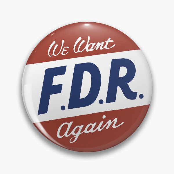 Item preview, The FDR (1940 US Election campaign button reproduction)  designed and sold by franklinprintco.