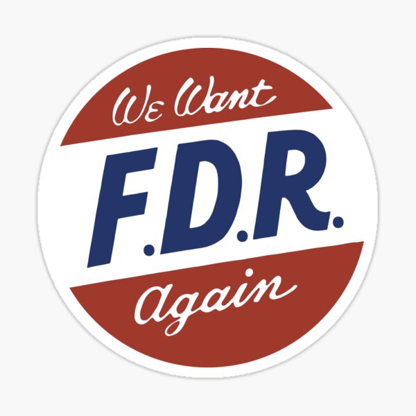 Item preview, The FDR (1940 US Election campaign button reproduction)  designed and sold by franklinprintco.