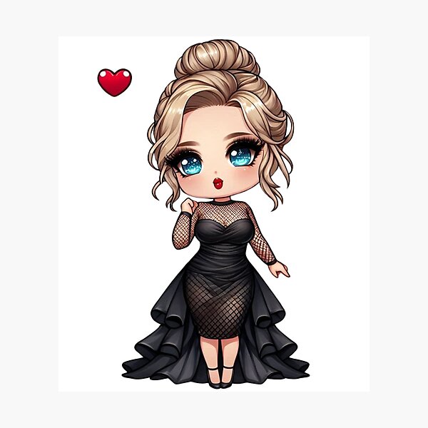 Item preview, Lady Dia | ChibiChubby | Curvy | Plus size | Queen designed and sold by SpeckbarbiiArts.