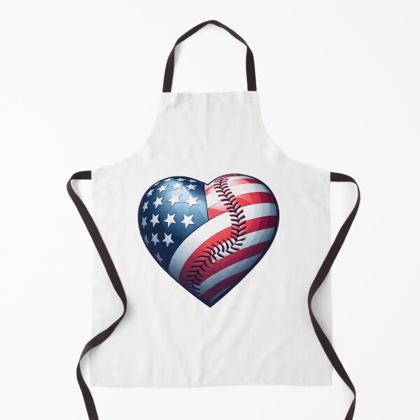 Item preview, 4th of July Pride American Flag - Baseball heart-shaped Ball designed and sold by Vashy56.