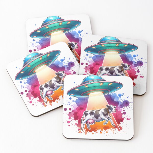 Item preview, UFO and Cow designed and sold by JesNoh.