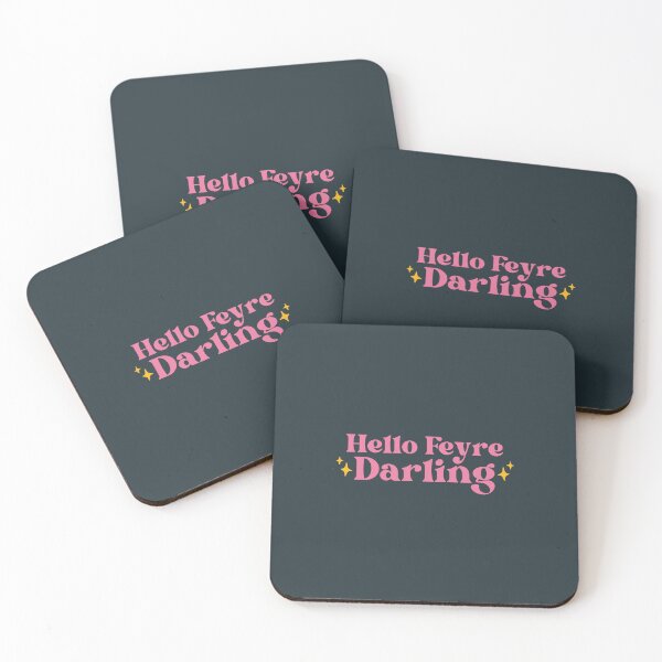 Item preview, Hello Feyre Darling - Pink Acotar Bookish Aesthetic designed and sold by Neadoodles.