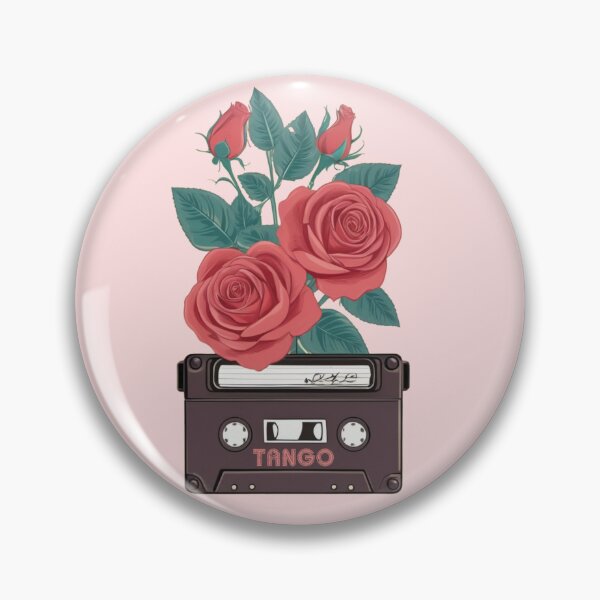 Item preview, TANGO RETRO VINTAGE CASETTE ROSES MUSIC DESIGN designed and sold by La Loca.