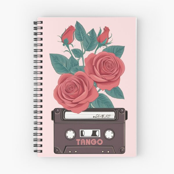 Item preview, TANGO RETRO VINTAGE CASETTE ROSES MUSIC DESIGN designed and sold by La Loca.