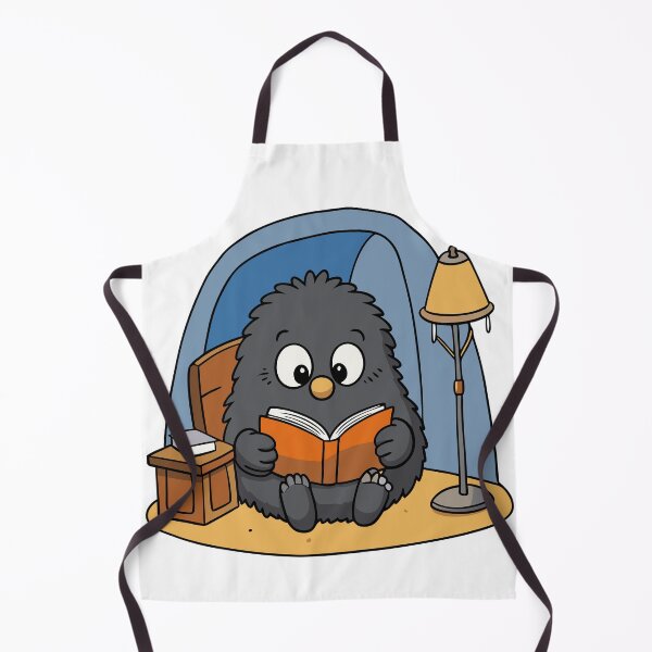 Item preview, Fluffy Mole Reading in a Cozy Nook with a Lamp designed and sold by omerfdln34.