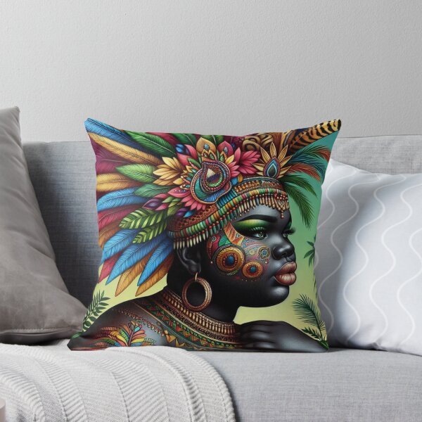 Item preview, African | Binta | Plussize | Curvy | Jungle | Colorful designed and sold by SpeckbarbiiArts.