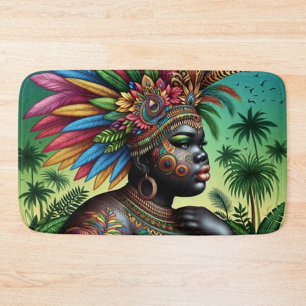 Item preview, African | Binta | Plussize | Curvy | Jungle | Colorful designed and sold by SpeckbarbiiArts.