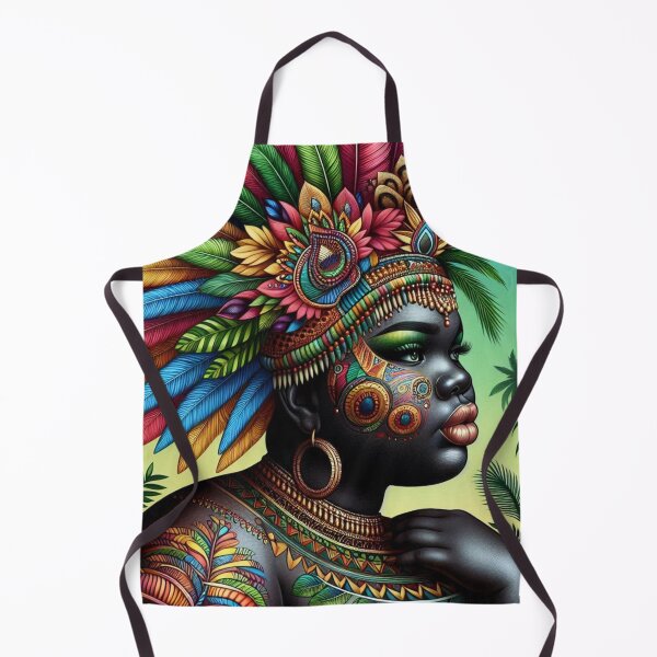 Item preview, African | Binta | Plussize | Curvy | Jungle | Colorful designed and sold by SpeckbarbiiArts.