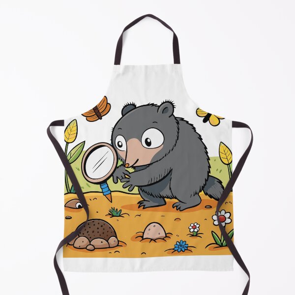 Item preview, Fluffy Mole Using a Magnifying Glass designed and sold by omerfdln34.