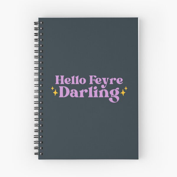 Item preview, Hello Feyre Darling - Purple Acotar Bookish Aesthetic designed and sold by Neadoodles.