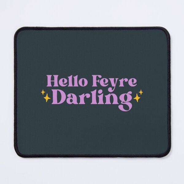 Item preview, Hello Feyre Darling - Purple Acotar Bookish Aesthetic designed and sold by Neadoodles.
