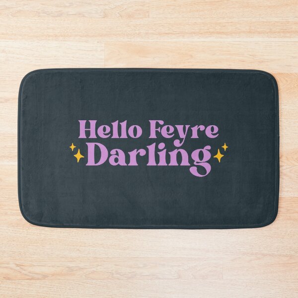 Item preview, Hello Feyre Darling - Purple Acotar Bookish Aesthetic designed and sold by Neadoodles.