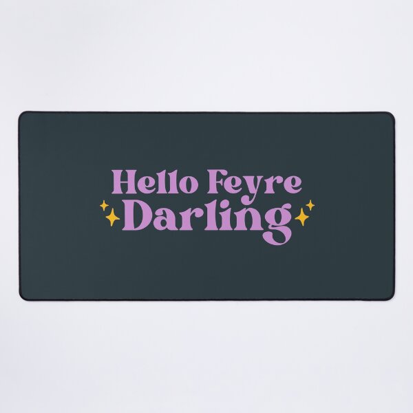 Item preview, Hello Feyre Darling - Purple Acotar Bookish Aesthetic designed and sold by Neadoodles.